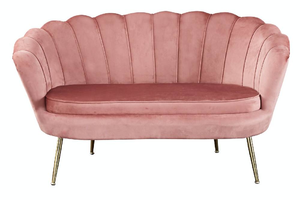 Salesfever Muschelsofa Rose aus Samt Arielle Bis zu 60% Rabatt