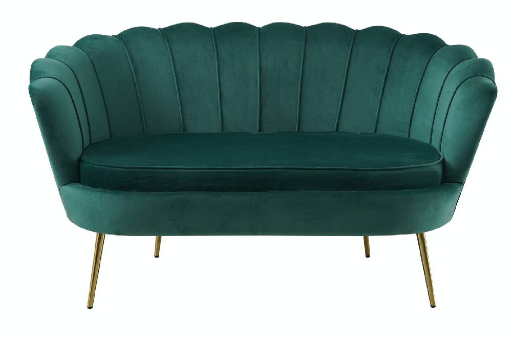Salesfever Muschelsofa Grün aus Samt Arielle Bis zu 65% Rabatt