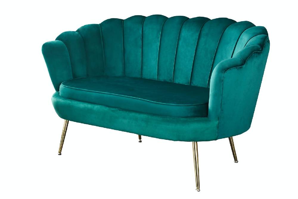Salesfever Muschelsofa Grün aus Samt Arielle Bis zu 65% Rabatt