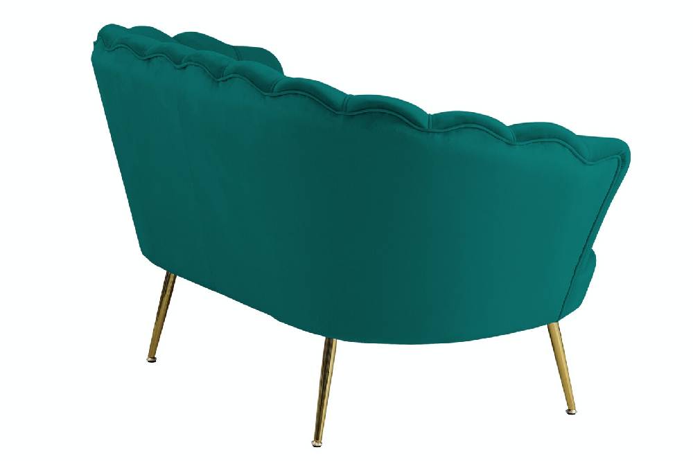 Salesfever Muschelsofa Grün aus Samt Arielle Bis zu 65% Rabatt