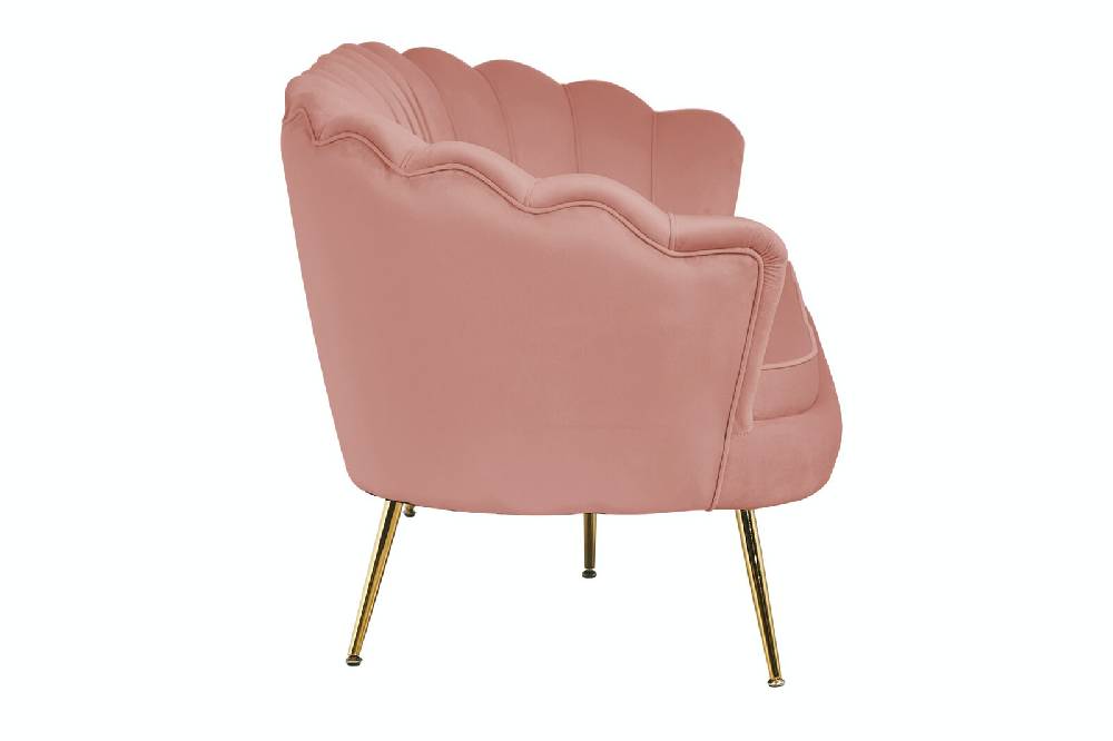 Salesfever Muschelsofa Rose 3-Sitzer aus Samt Arielle Discount Store für neue Produkte