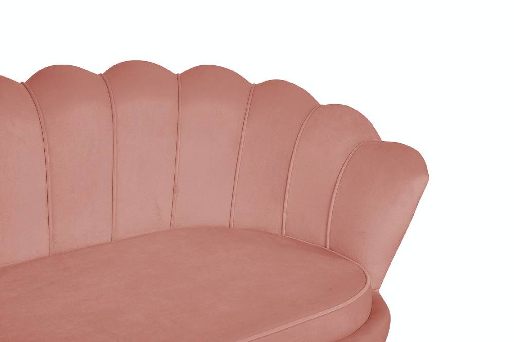 Salesfever Muschelsofa Rose 3-Sitzer aus Samt Arielle Discount Store für neue Produkte
