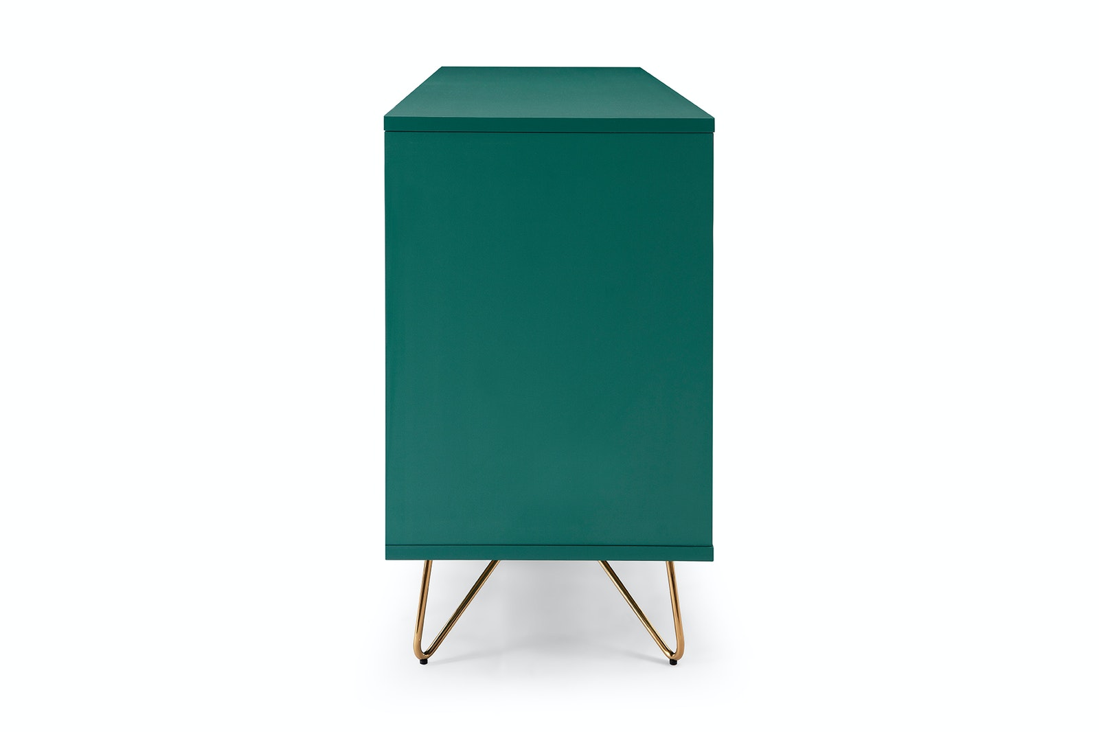 Salesfever Sideboard Grün mit 2 Türen und 3 Schubladen Beine Messing LOTTA Nur noch ein Tag übrig