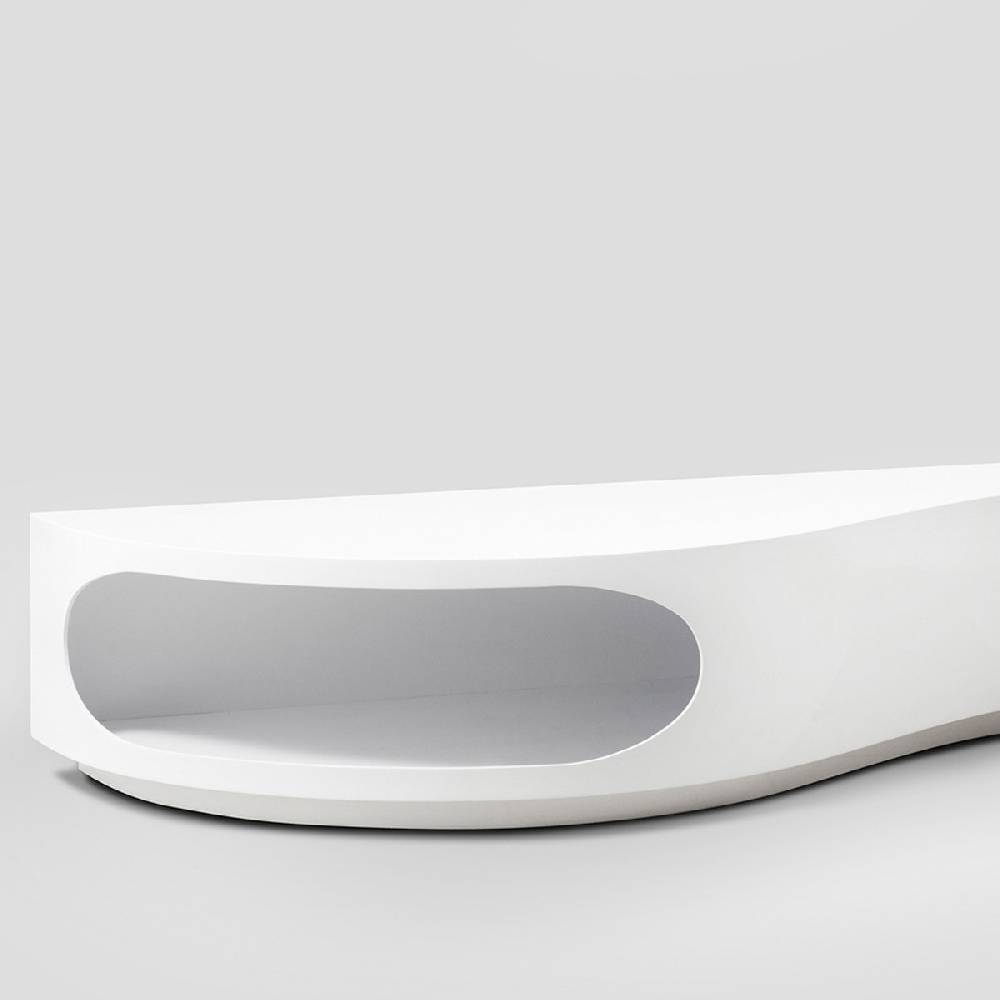 Salesfever Lowboard weiß Tchouc Hochglanz Design Günstig kaufen