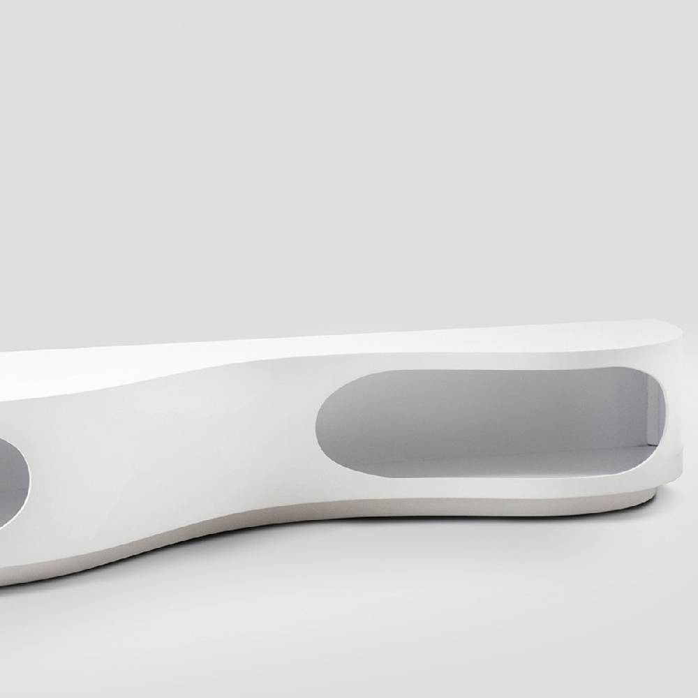 Salesfever Lowboard weiß Tchouc Hochglanz Design Günstig kaufen