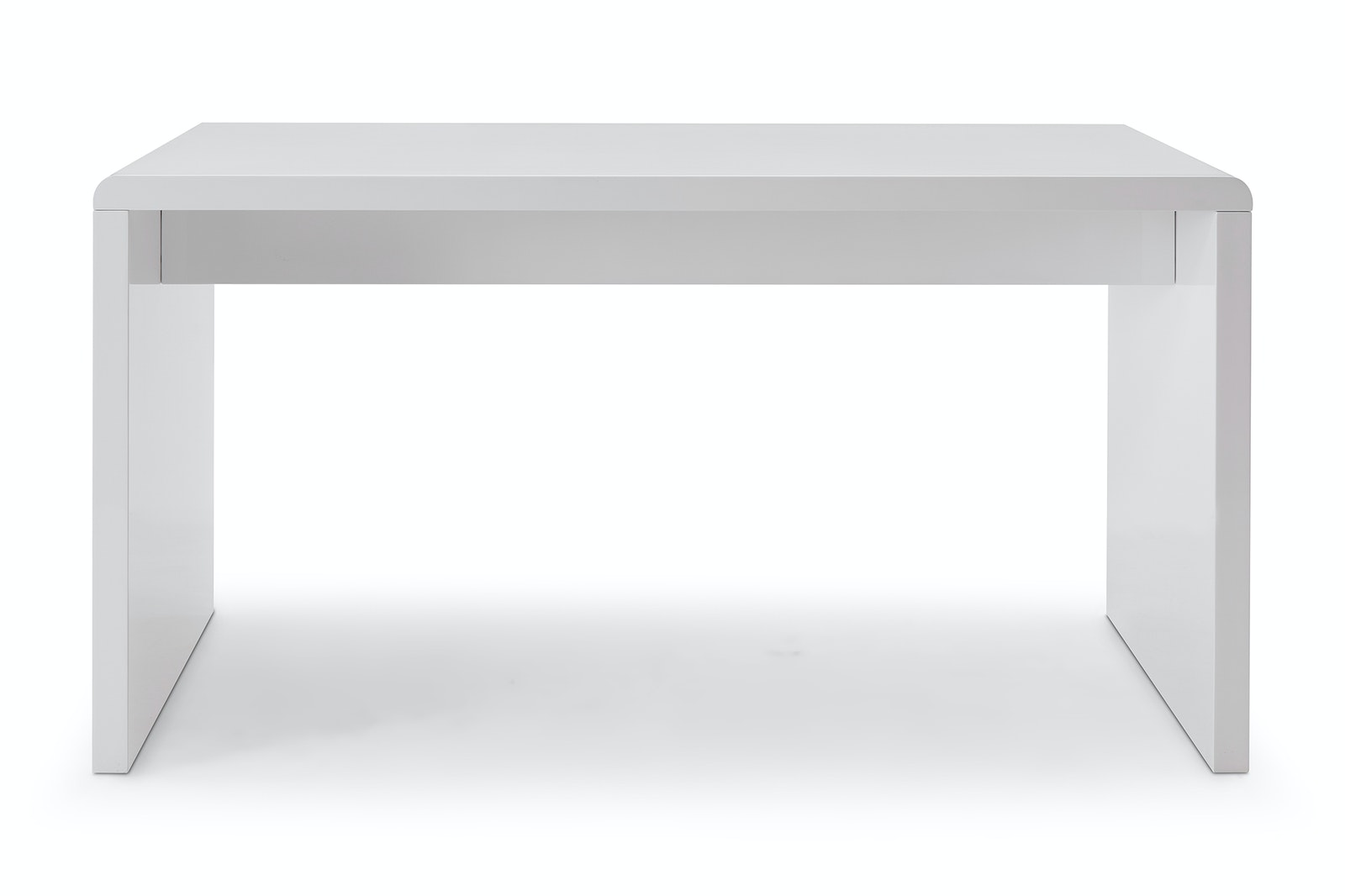 Salesfever Schreibtisch 140x70 cm Weiß hochglanz lackiert Calvin Kauf eins, bekomm eins gratis