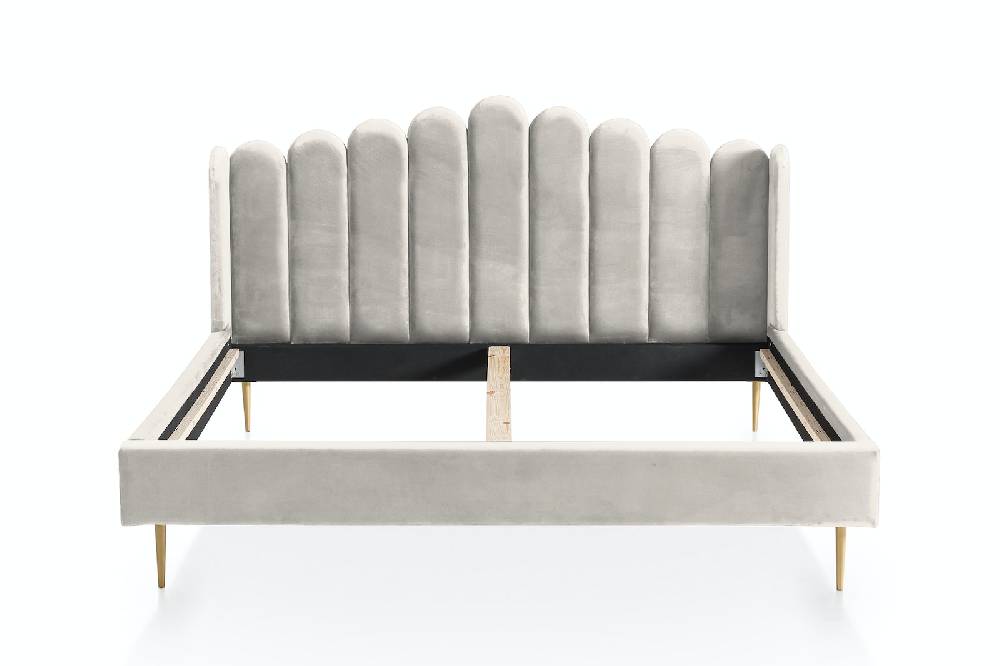 Salesfever Muschelbett aus Samt 140x200 cm Arielle Kostenlose Rückgabe