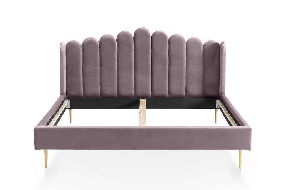 Salesfever Muschelbett aus Samt 140x200 cm Arielle Begrenzte Freigabe