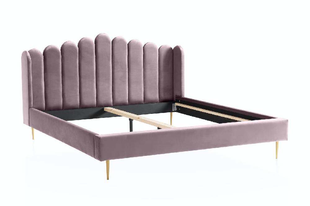 Salesfever Muschelbett aus Samt 140x200 cm Arielle Begrenzte Freigabe