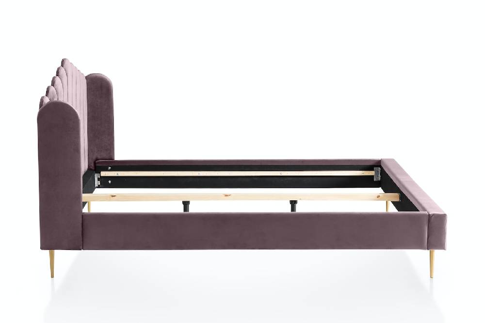 Salesfever Muschelbett aus Samt 140x200 cm Arielle Begrenzte Freigabe