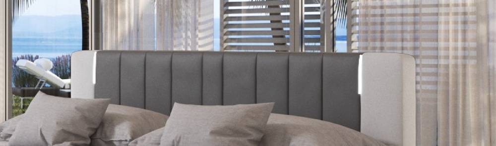 Salesfever Boxspringbett 180x200 cm grau weiß Hotelbett LED SUNG Bis zu 50% Rabatt
