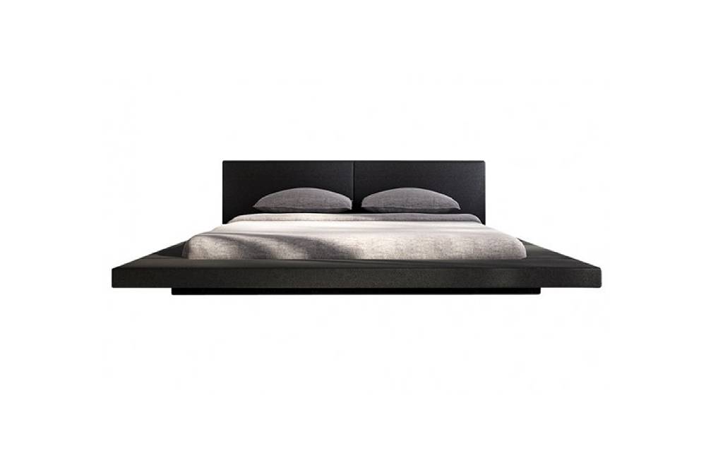 Salesfever Polsterbett 140x200 cm schwarz Doppelbett LED PEARL Sonderangebot der Fabrik