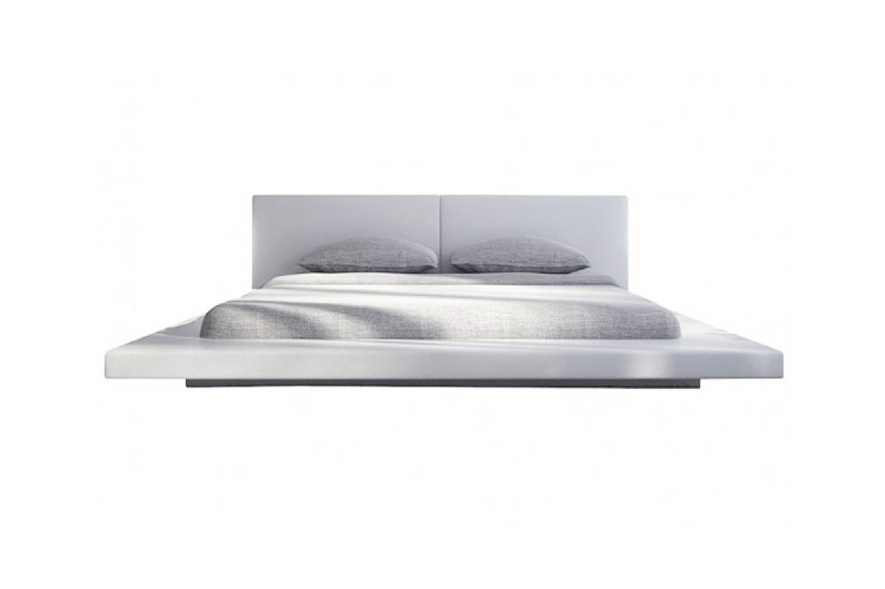 Salesfever Polsterbett 140x200 cm weiß Doppelbett LED PEARL Vierteljährliche Förderung