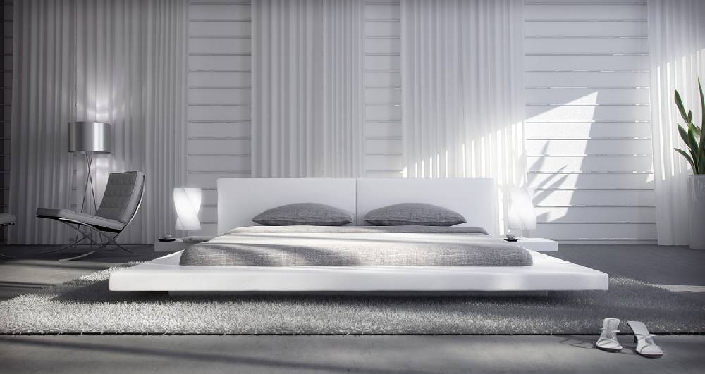 Salesfever Polsterbett 140x200 cm weiß Doppelbett LED PEARL Vierteljährliche Förderung