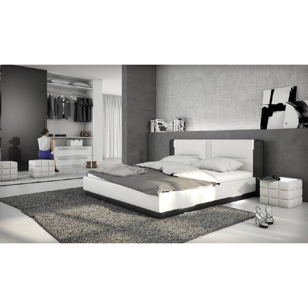 Salesfever Polsterbett mit Lattenrost Salero 160x200cm LED und Lautsprecher Nur noch ein Tag übrig
