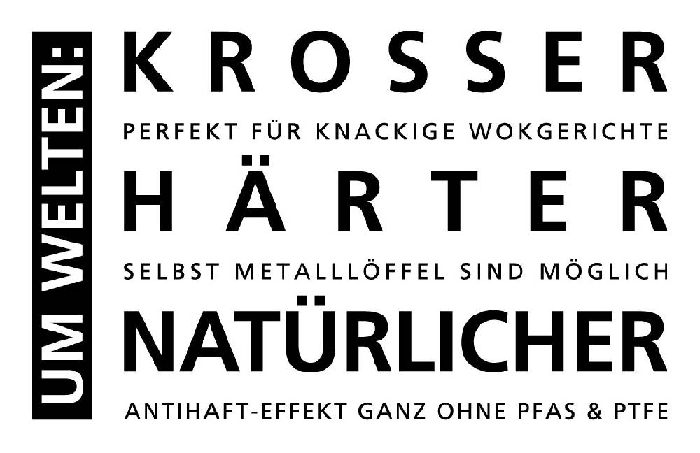 ﻿Schulte Ufer Wokpfanne Astral mit UniverSUS-Oberflächenstruktur, 28 cm Kostenloser Versand international