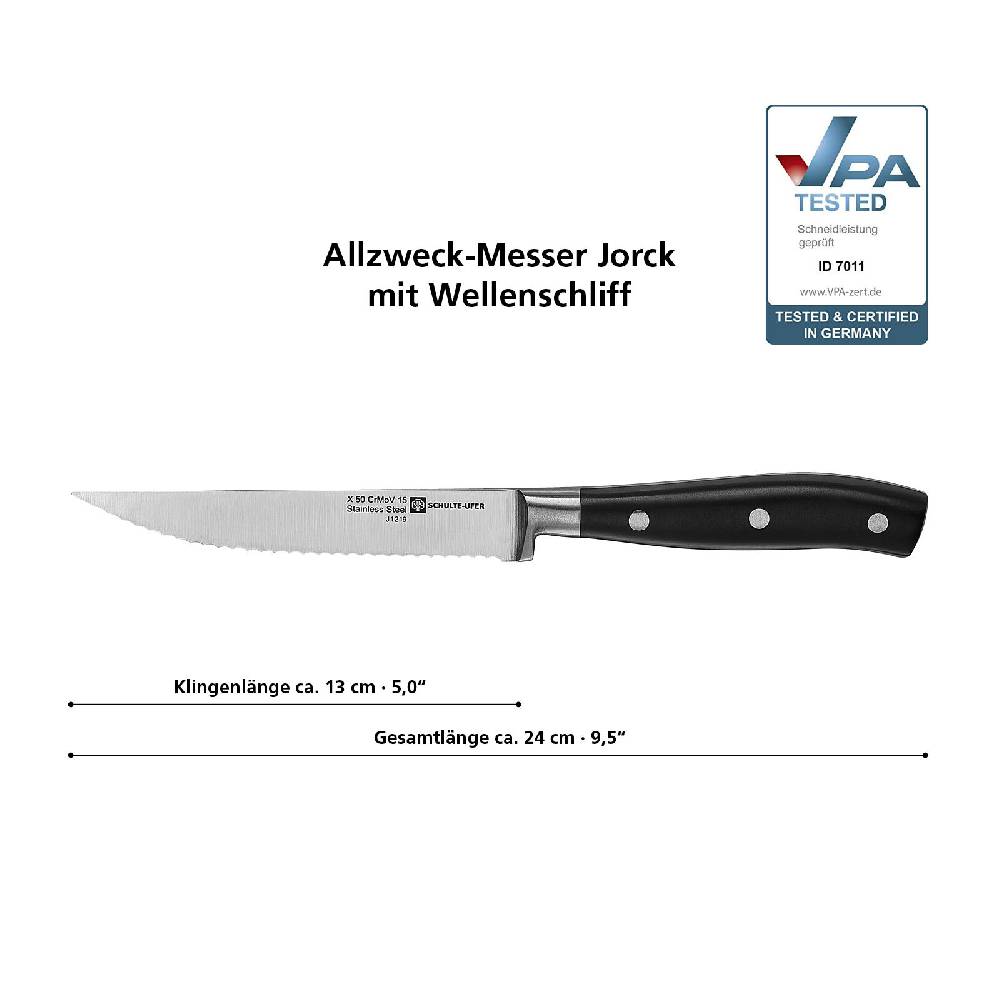 Schulte Ufer Allzweck-Messer Jorck mit Wellenschliff Meist gekauft