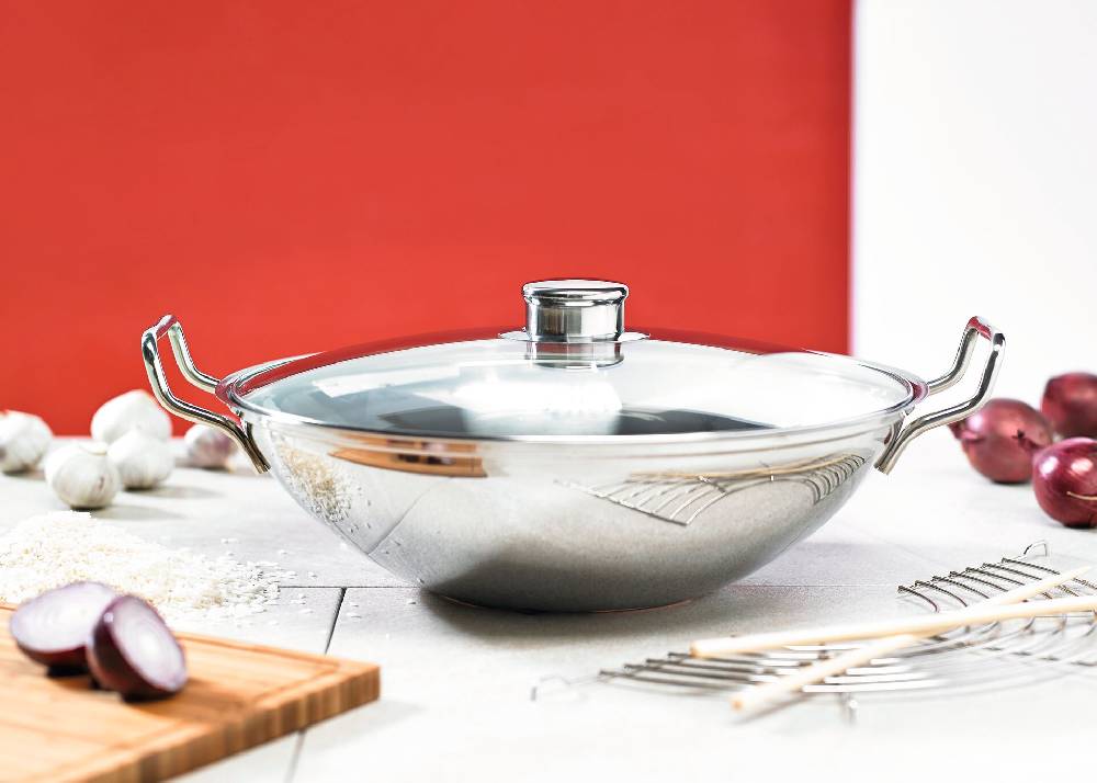 Schulte Ufer Wok Bo-lang i, 36 cm, inkl. Gitter Clearance-Verkauf