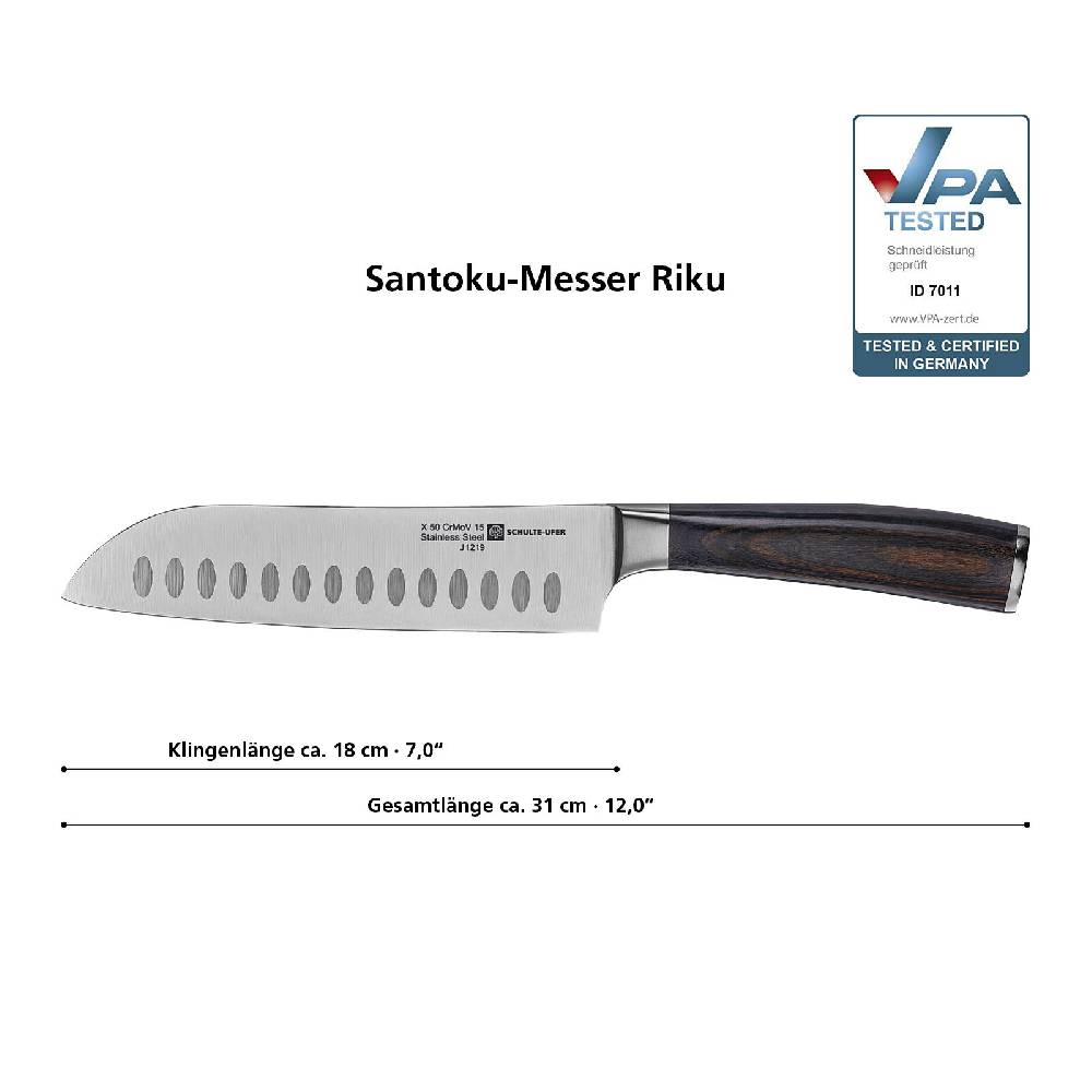 Schulte Ufer Santoku-Messer Riku Rabatte dieses Monats