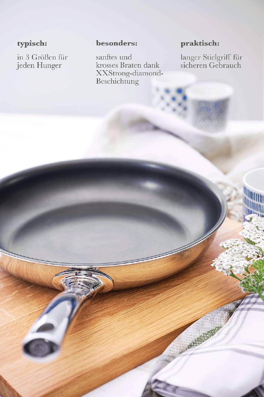 Schulte Ufer Bratpfanne Skagen (beschichtet), 20 - 28 cm Kostenloser Versand