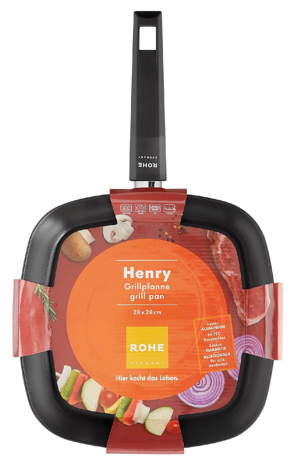 Schulte Ufer Grillpfanne Henry, 28 x 28 cm Fabrikpreis