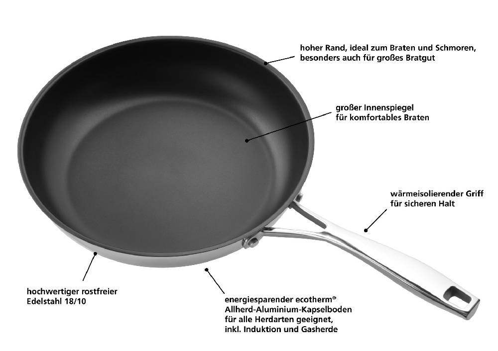 Schulte Ufer Bratpfanne Alea, 28 cm Sonderangebot der Fabrik