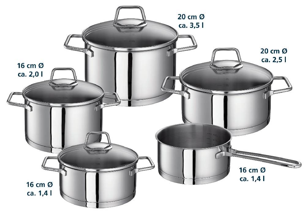 Schulte Ufer Maxi-Set Wega, 5-tlg Fabrikpreis