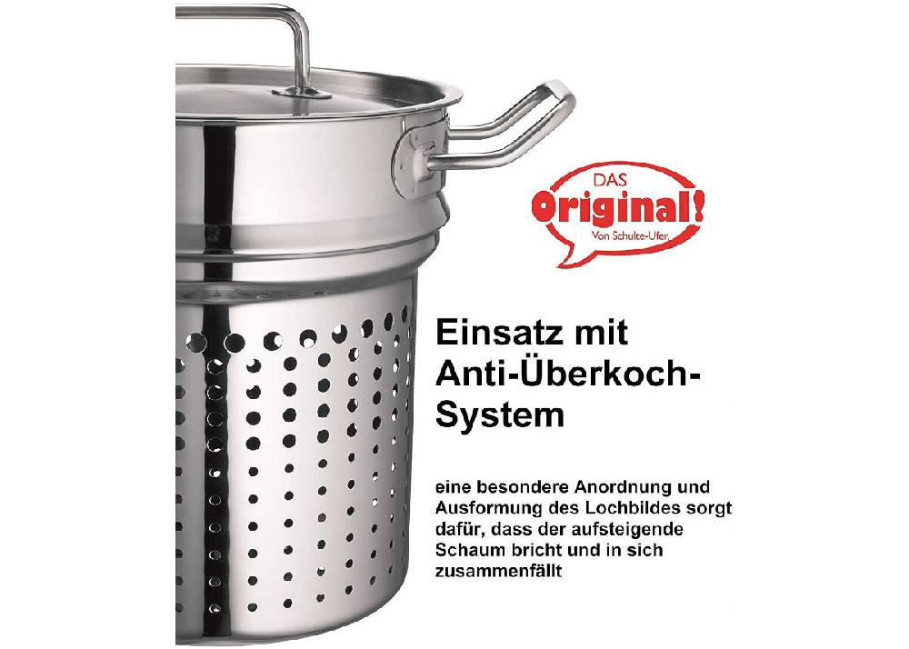 Schulte Ufer Spaghettitopf Profi-Line i, 20 cm, ca. 5,00l Rabatt