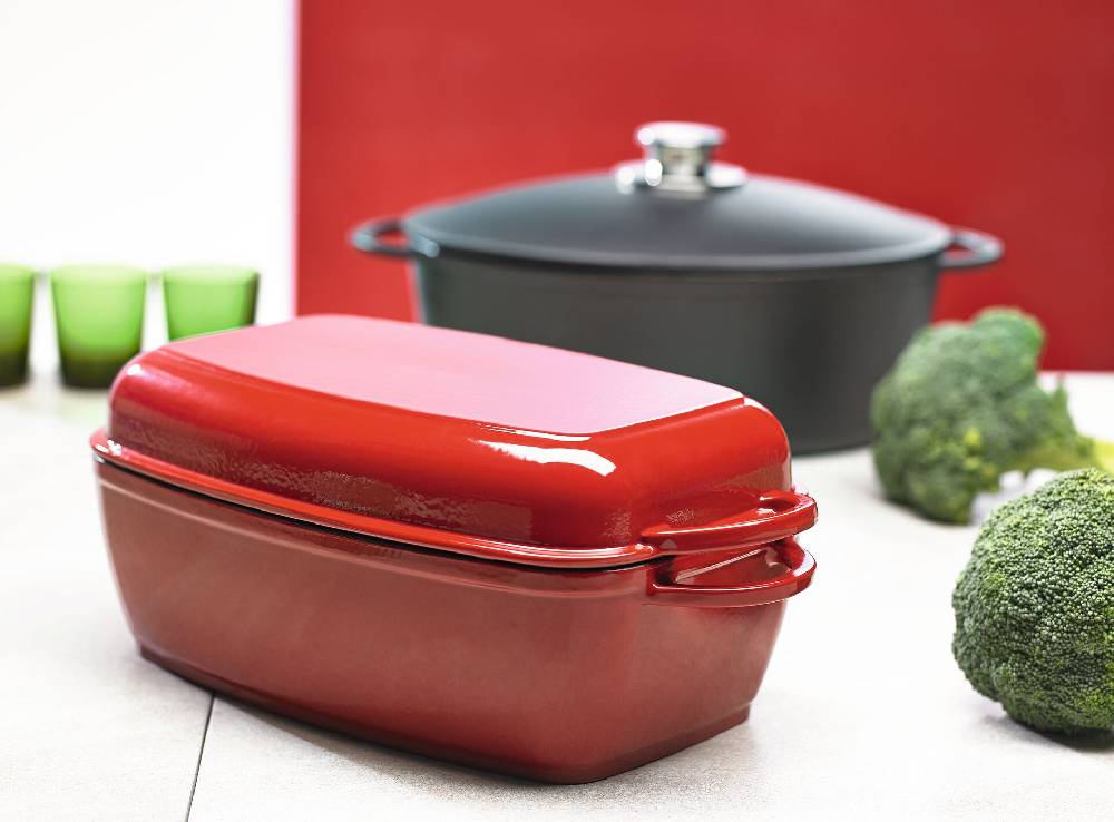 Schulte Ufer Multi-Bräter Rustika, 32 cm, ca. 5,00l, rot Weihnachtsangebot