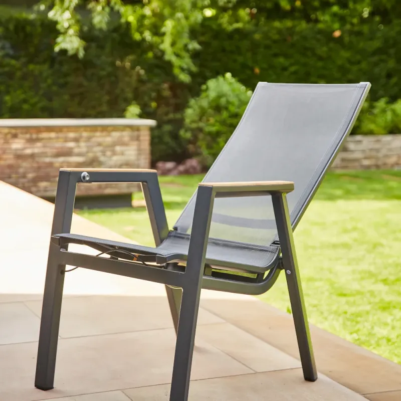 Siena Garden Rondo Relax Move Gartensessel RANOTEX® grau Große Rabatte