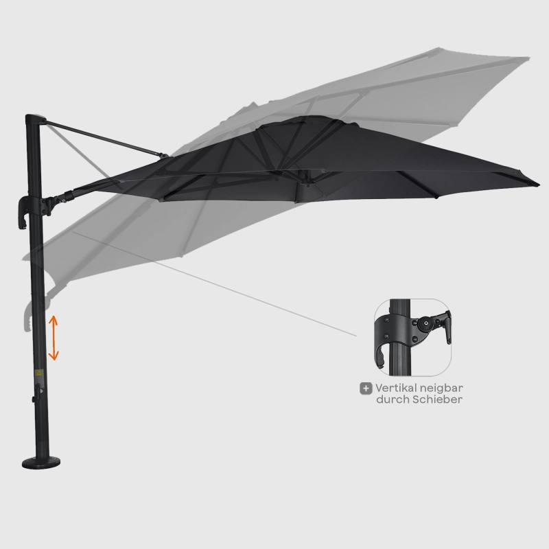 Siena Garden Alphawing N+ Ampelschirm Ø 350cm rund Sonderangebot der Fabrik