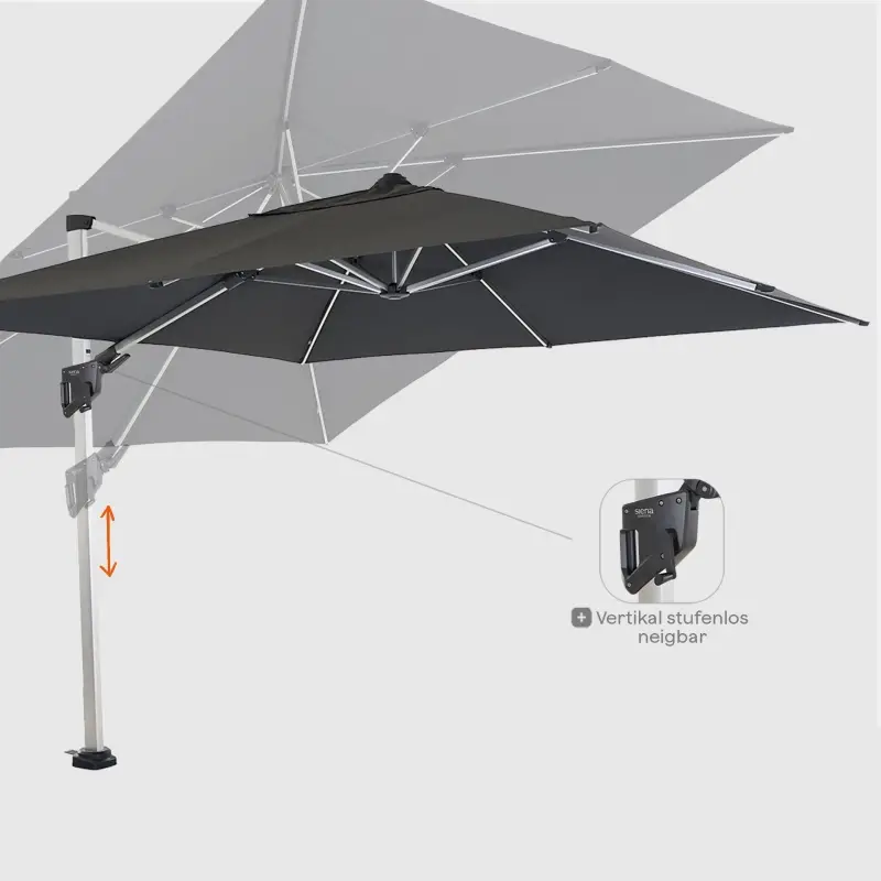 Siena Garden Vero N+ Ampelschirm 300x300 cm eckig 2025