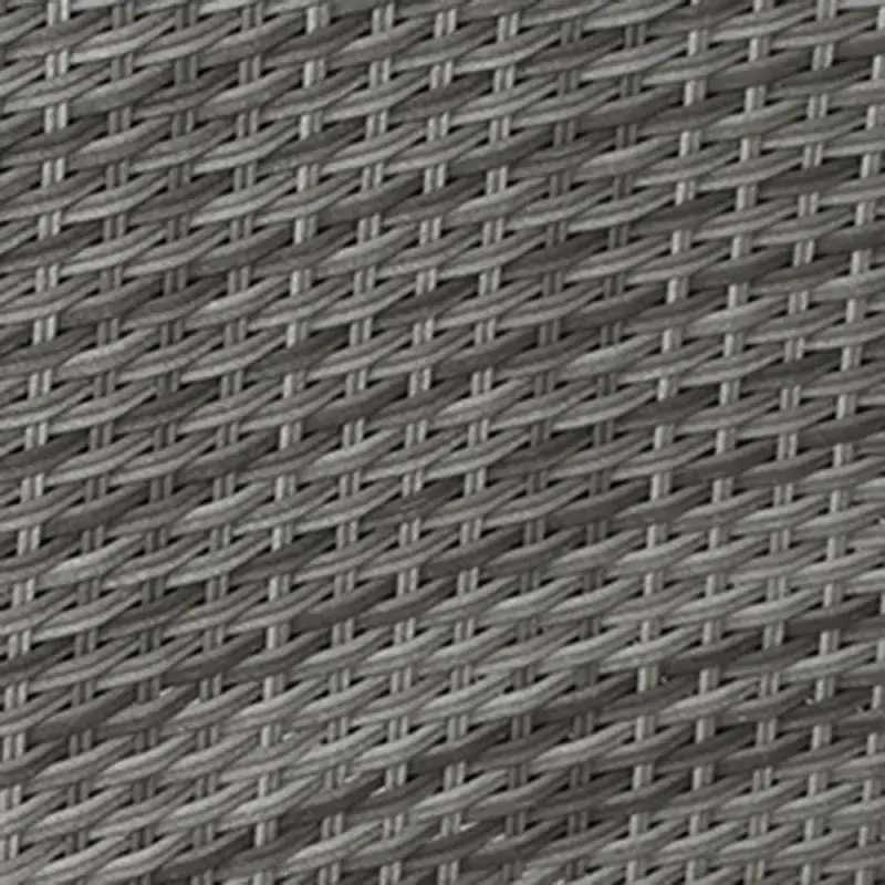 Siena Garden 3 Meter Geflechtstrang, doppel-halbrund, silber-grau Kostenlose Rückgabe
