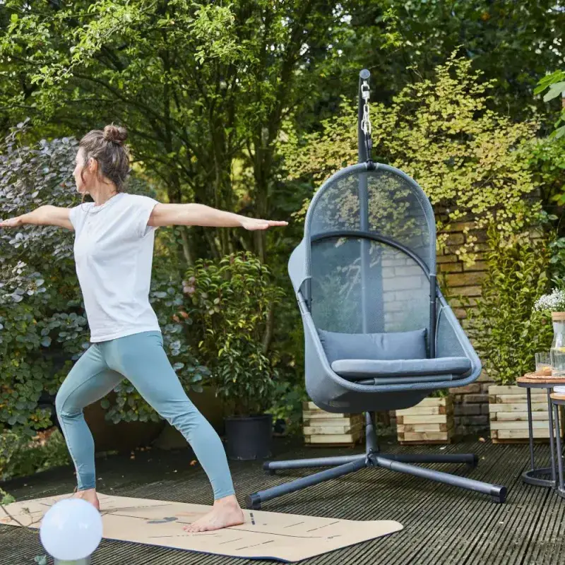Siena Garden Yobaya Hängekorb Polyester Air-Mesh calm blue Im Verkauf