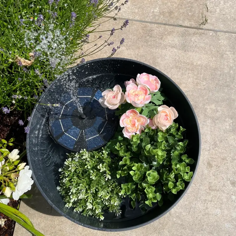 Siena Garden Solarbrunnen für Blumentöpfe zollfrei
