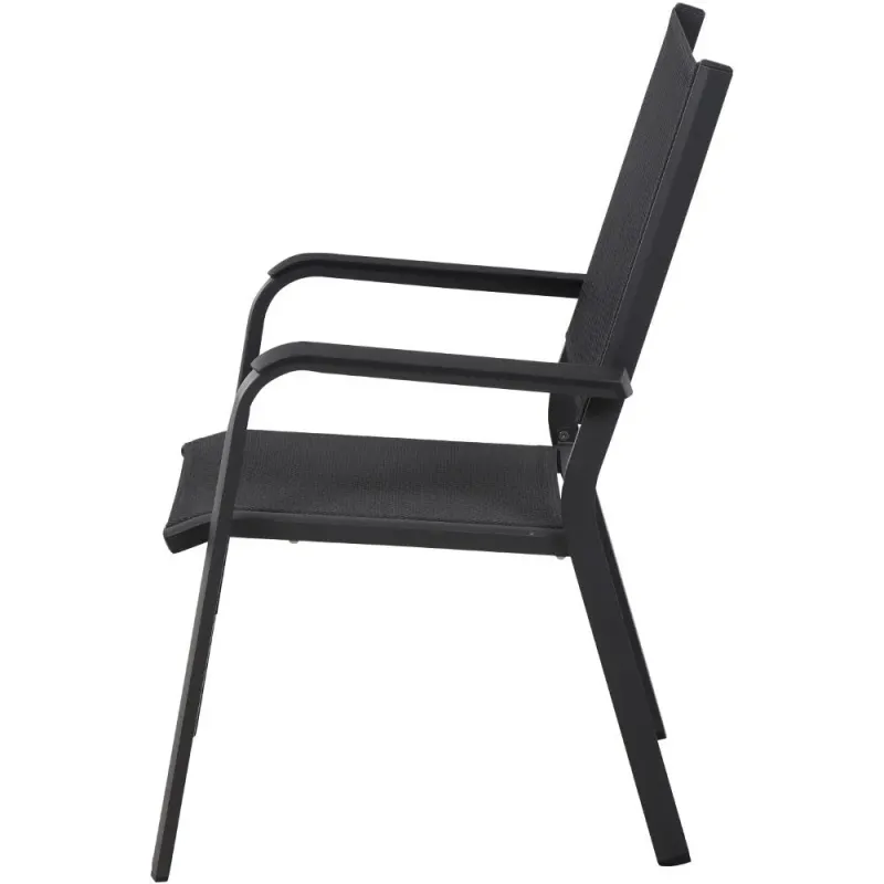 Siena Garden Tesoro Stapelsessel RANOTEX® schwarz-silber Schlussverkauf