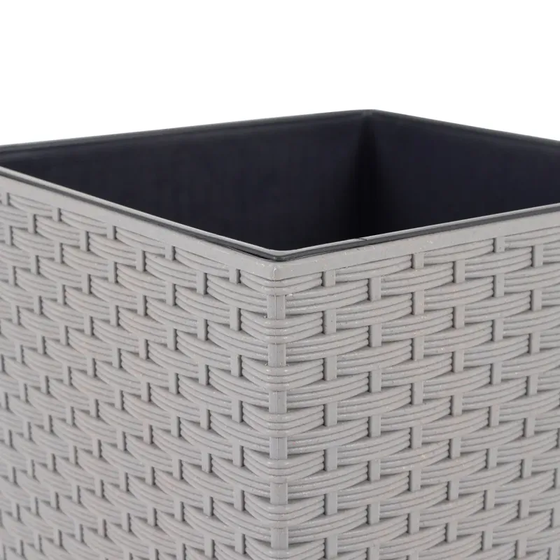 Siena Garden Blumentopf ECO Paris grau Kunststoff und Holzfaser Discount Store für neue Produkte