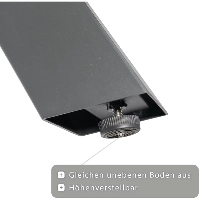 Siena Garden Tirana Gartentisch Keramik wood-grey Sonderangebot der Fabrik
