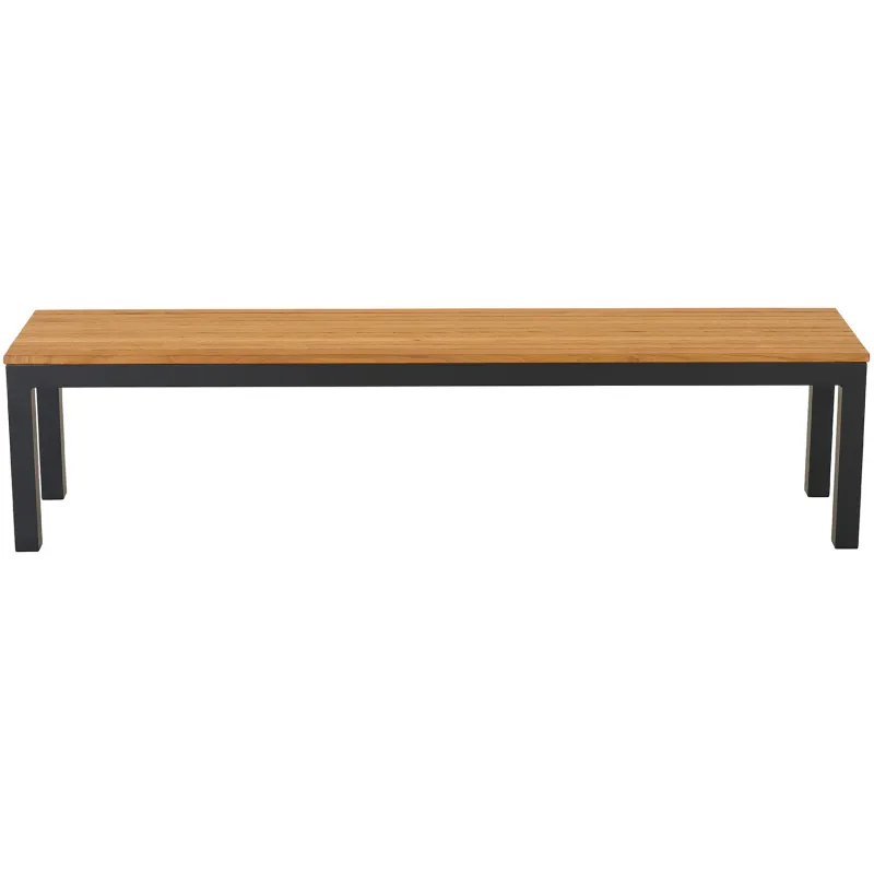 Siena Garden Bozen Bank ohne Rückenlehne 3-Sitzer Robinienholz FSC® 100% natur Vierteljährliche Förderung