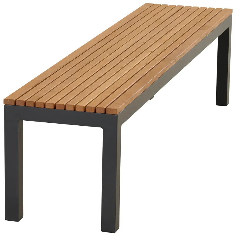 Siena Garden Bozen Bank ohne Rückenlehne 3-Sitzer Robinienholz FSC® 100% natur Vierteljährliche Förderung