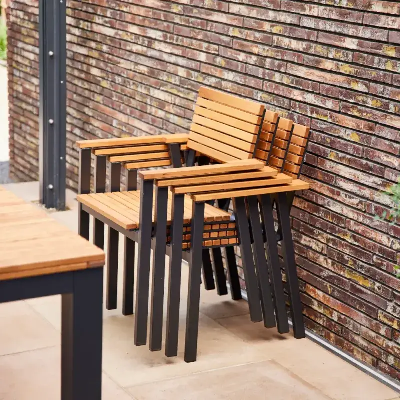 Siena Garden Bozen Stapelsessel Robinienholz FSC® 100% natur Super Rabatt