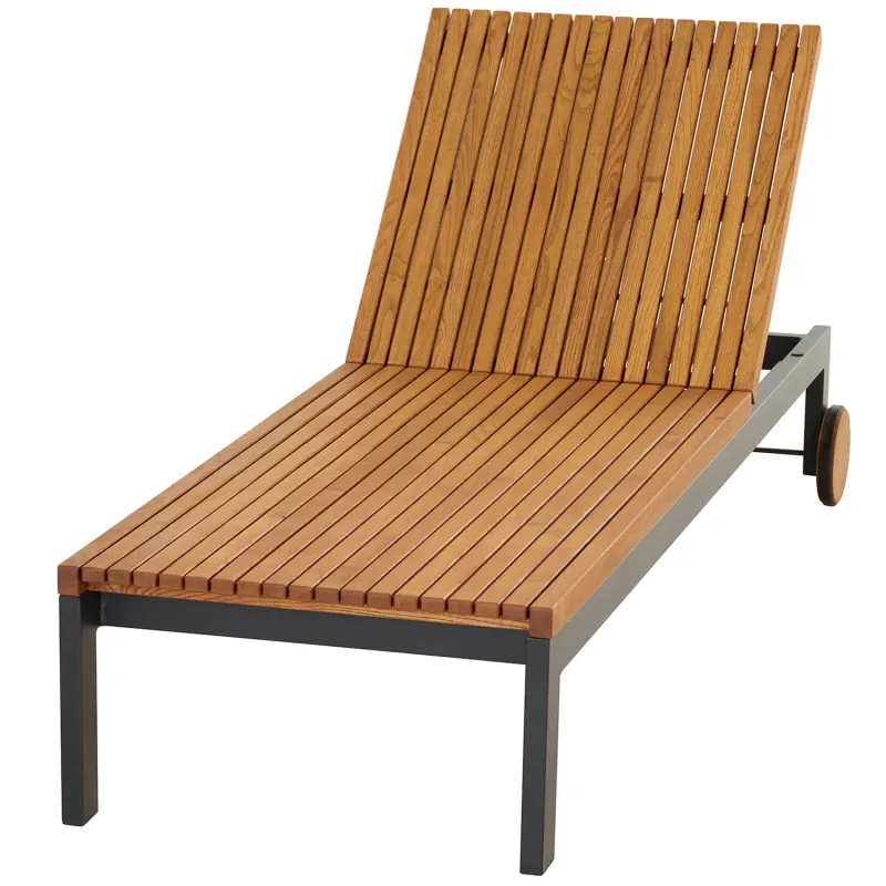 Siena Garden Bozen Rollliege Robinienholz FSC® 100% natur Riesige Rabatte