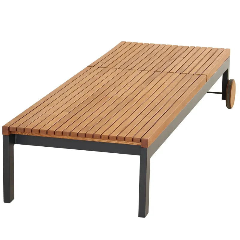 Siena Garden Bozen Rollliege Robinienholz FSC® 100% natur Riesige Rabatte
