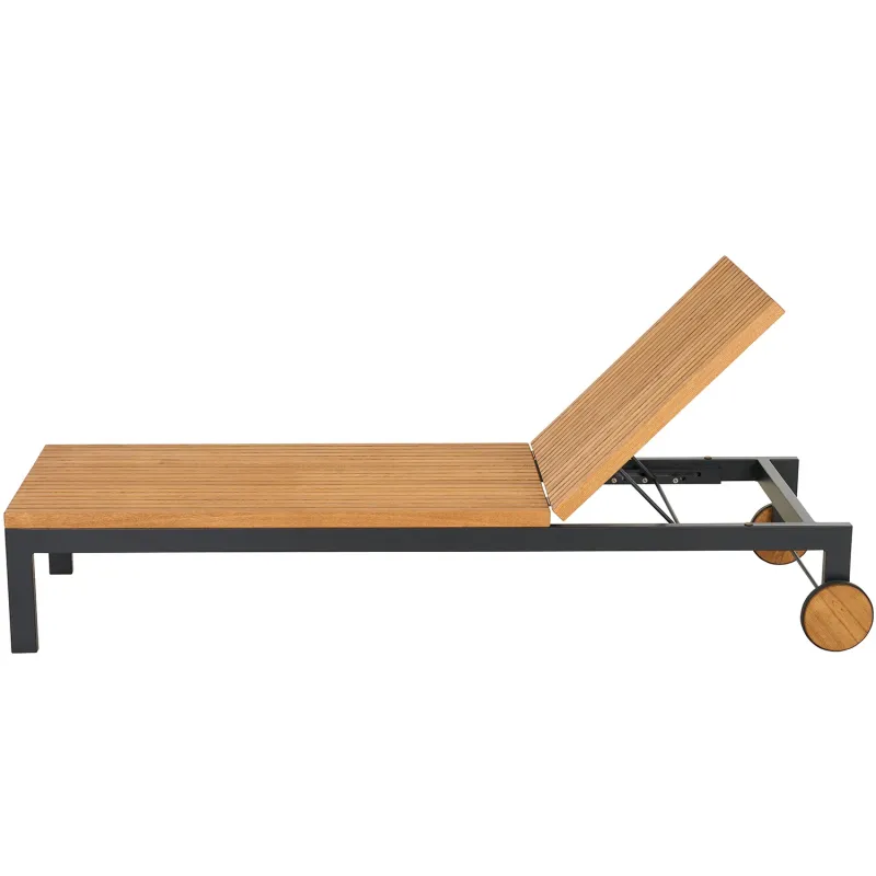 Siena Garden Bozen Rollliege Robinienholz FSC® 100% natur Riesige Rabatte