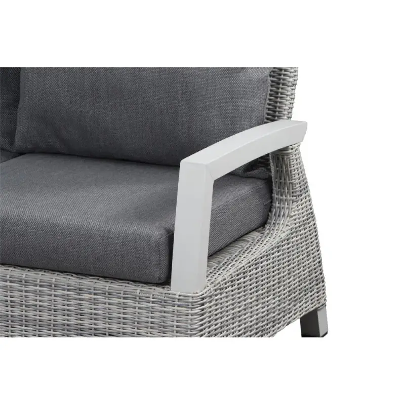 Siena Garden Corido Loungesofa 2-Sitzer mit Armlehne links Rattangeflecht ice-grey Flash Sale