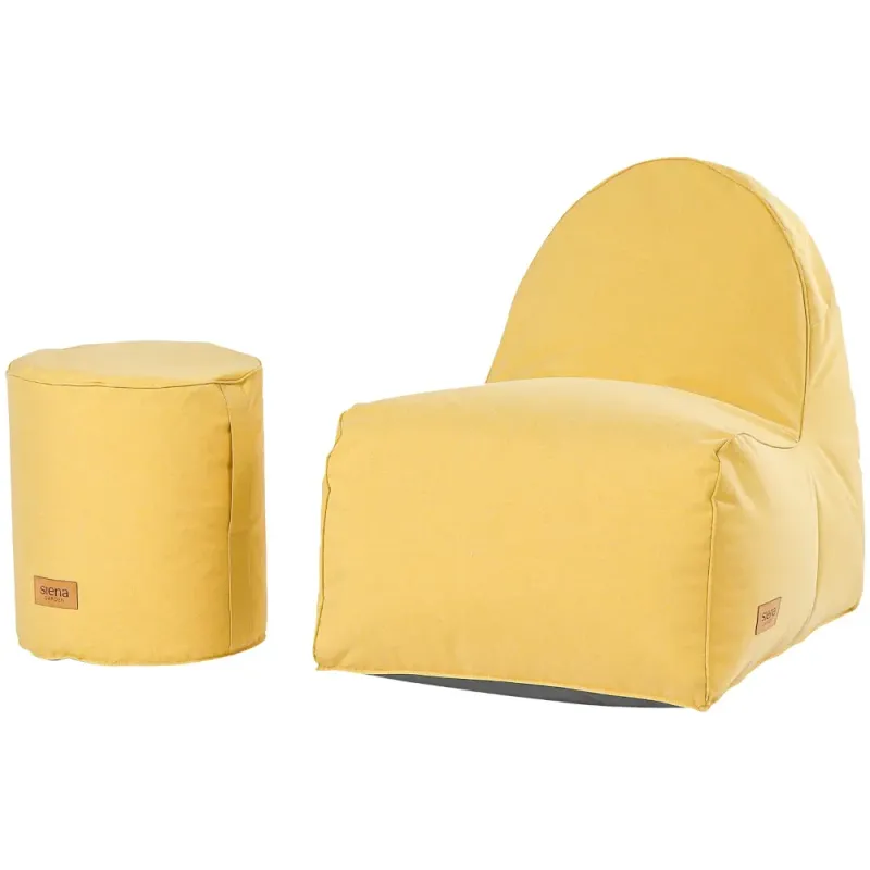 Siena Garden FLOW.U Sitzsack-Set Polypropylen lemonjuice Preisnachlass