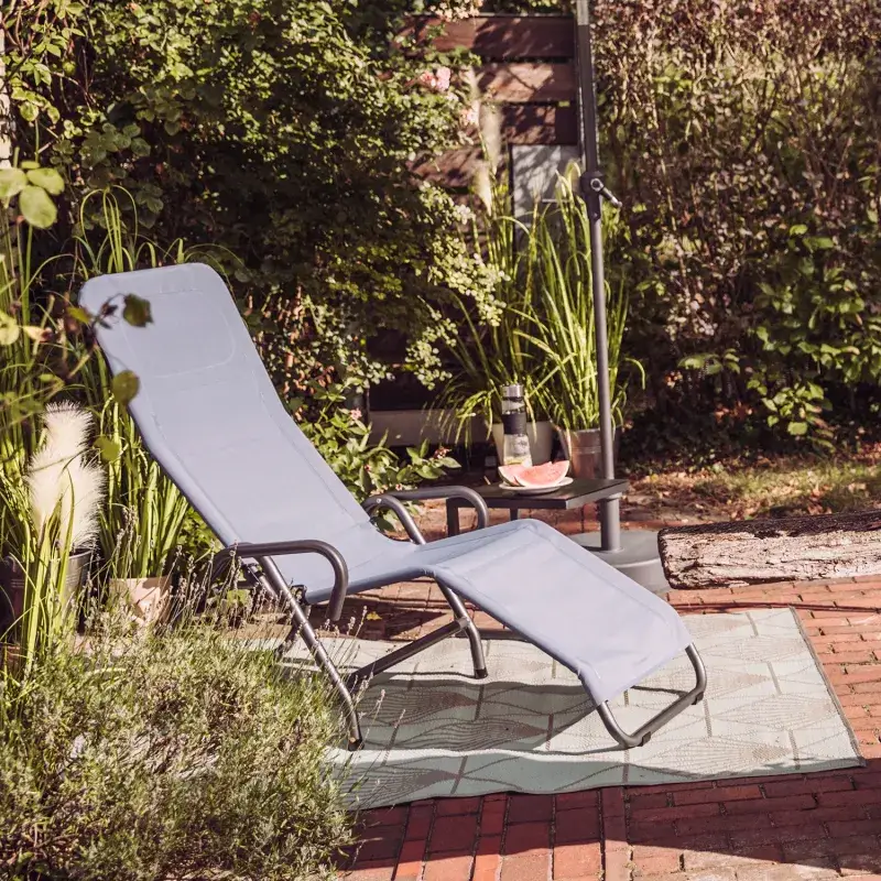 Siena Garden Fano Gartenliege mit Kippfunktion RANOTEX® taupe Saisonschlussverkauf