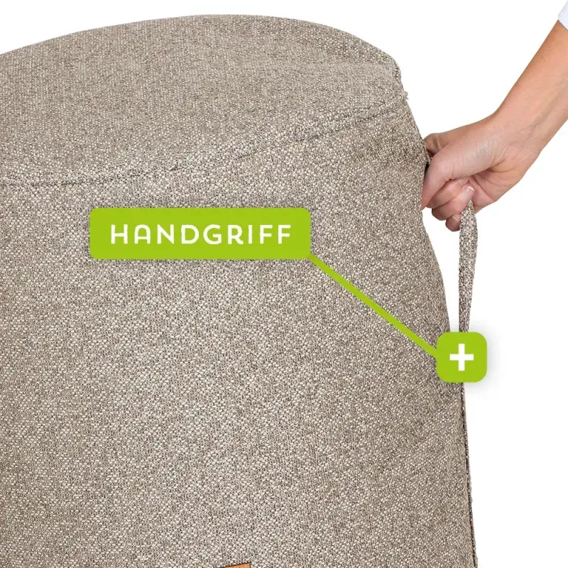 Siena Garden FEEL.U Pouf Polypropylen deep sand Vatertagsangebot