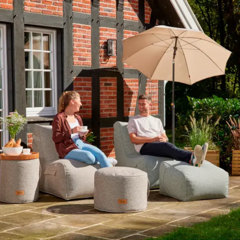 Siena Garden FEEL.U Pouf Polypropylen deep sand Vatertagsangebot