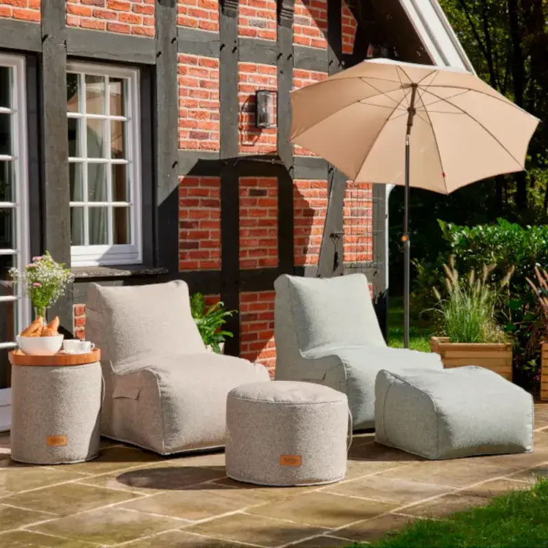 Siena Garden FEEL.U Pouf Polypropylen deep sand Vatertagsangebot